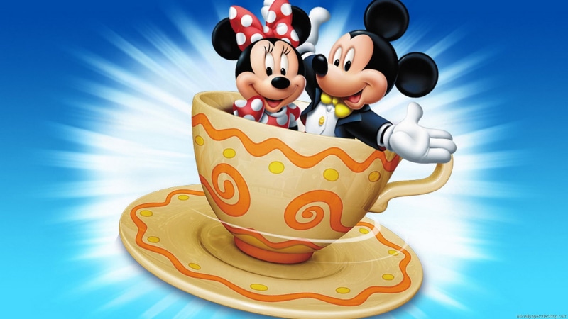 cartoon, 2K, mickey, coffee, hd, cup, pictures, minnie, mouse