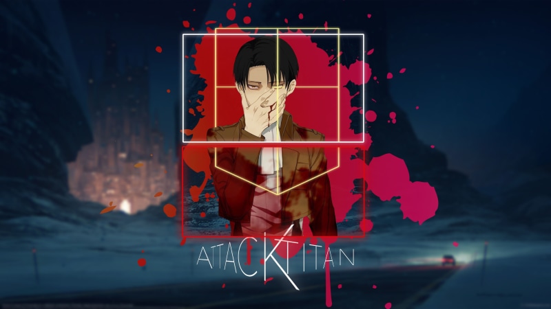 Attack on Titans, 4K, anime boys, Shingeki no Kyojin, Levi Ackerman, picture-in-picture