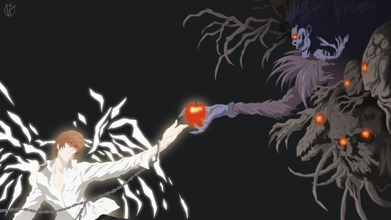 Anime, Kira (Death Note), Death Note, Light Yagami, 4K, Ryuk (Death Note)