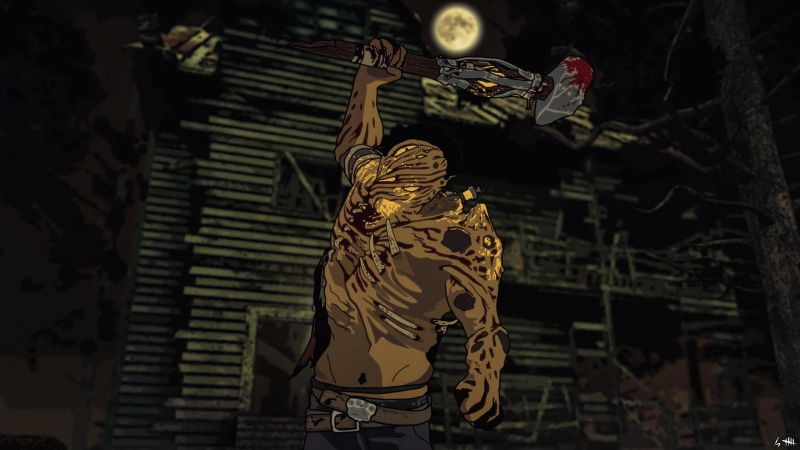 Adobe Illustrator, digital art, 4K, Dead by Daylight, fan art, The HillBilly, Photoshop, video games