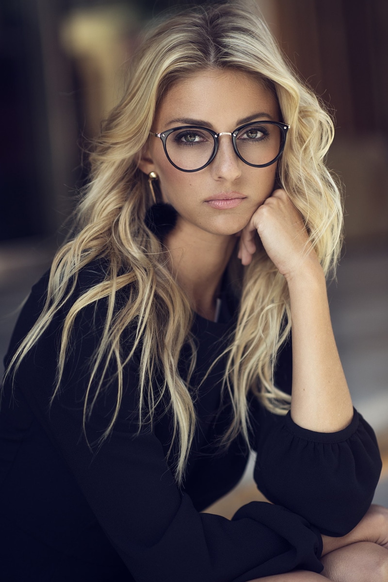 long hair, young women, blonde, hair, eyeglasses, dark, beautiful woman, one person, indoors, young adult, front view, beauty, women, women with glasses