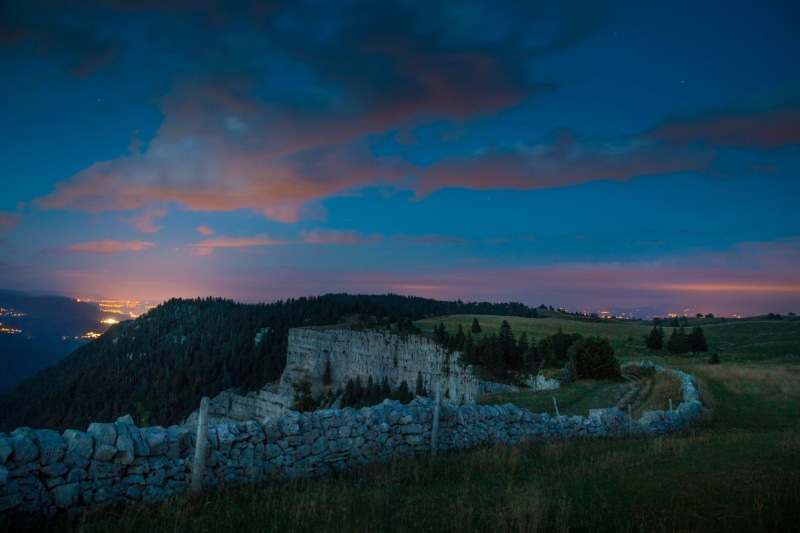 sunset, artificial light, illuminated, midnight, lit up, night lighting, wall, contrast, long exposure, off the beaten track, distant view, non-urban scene