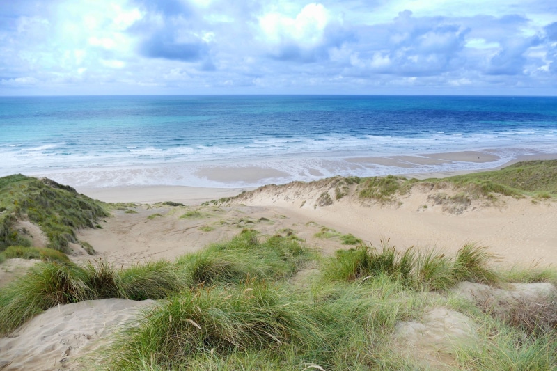 west, brown beach, perran, british, green, surfing, clouds, travel, ocean, tranquility, sea, waves, horizon over water, outdoors, day, sky, tide, seashore