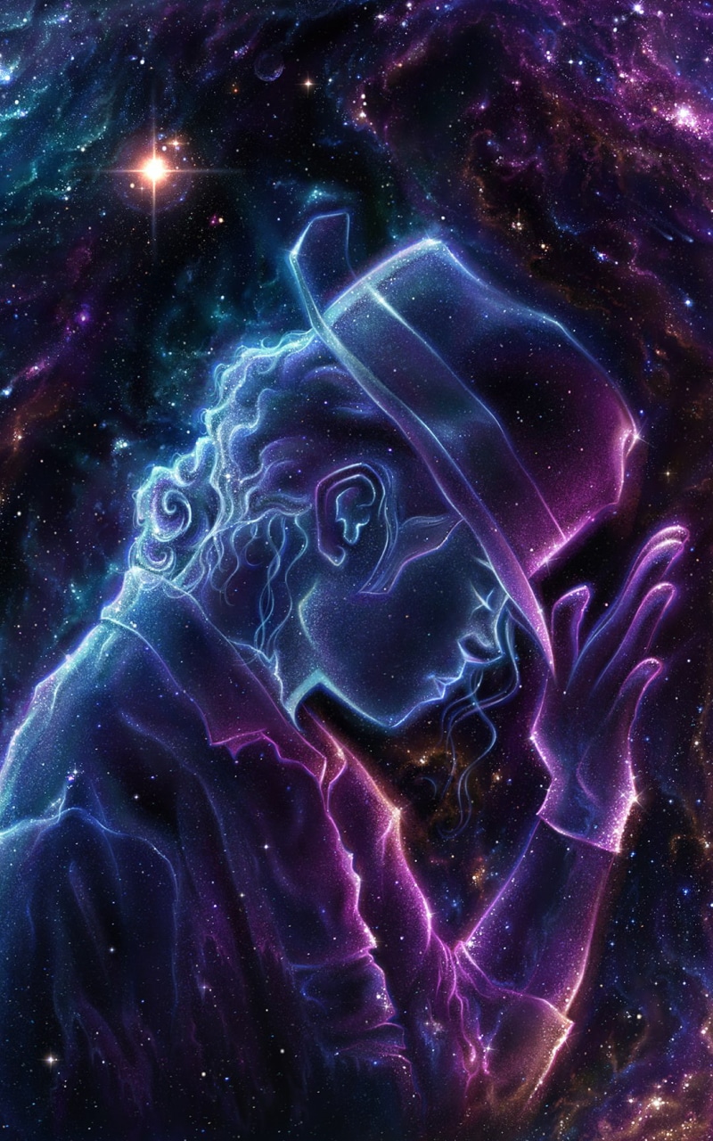 space art, fan art, king of pop, people, illustration, musician, celebrity, 720P, universe, fantasy art, Michael Jackson, digital art