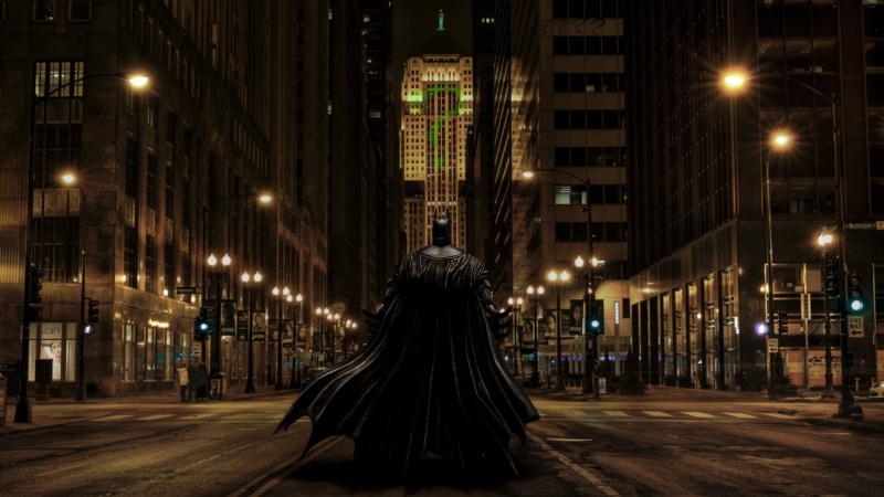 The Riddler, Batman, Gotham City, 1080P, Chicago, The Dark Knight, Photoshop, fan art