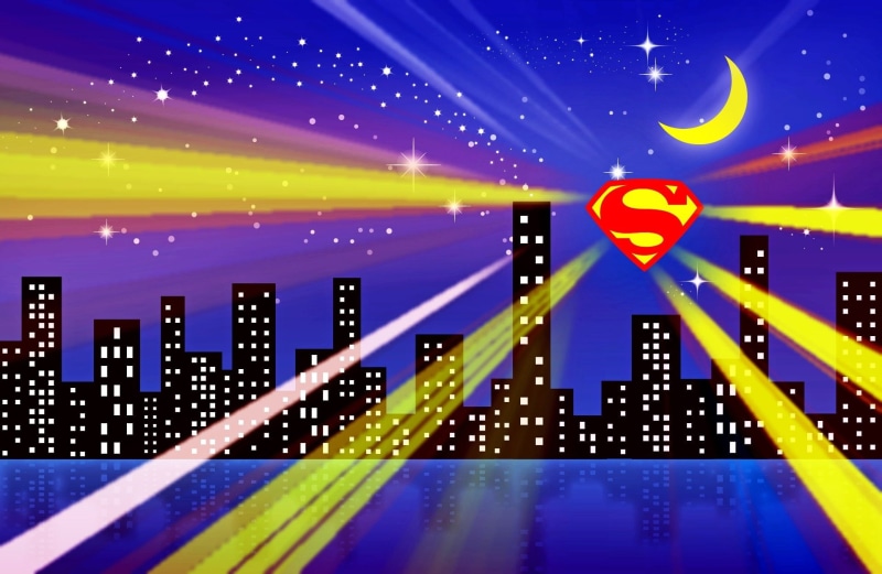 Superman, Superman Logo, 1080P, City, Artistic