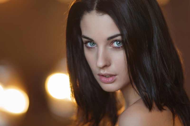 fashion, s, woman, beautiful people, 1080P, hairstyle, close-up, hair, model, beauty, portrait, human face, focus on foreground, blue eyes, women, long hair