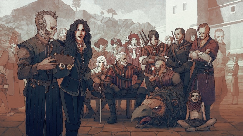 Yennefer, Cirilla Fiona Elen Riannon, Jaskier, Ciri, Janek, 1080P, Eskel, mammal, Priscilla, Cirilla, Regis, young adult, The Witcher, arts culture and entertainment
