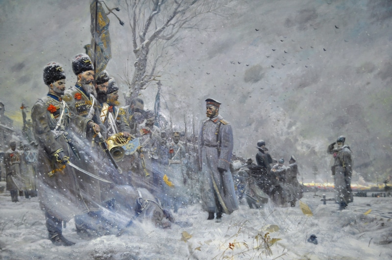 danger, cold temperature, water, army, picture, group of people, rifle, real people, vertebrate, men, the Russian army, uniform, Nicholas II, animal wildlife