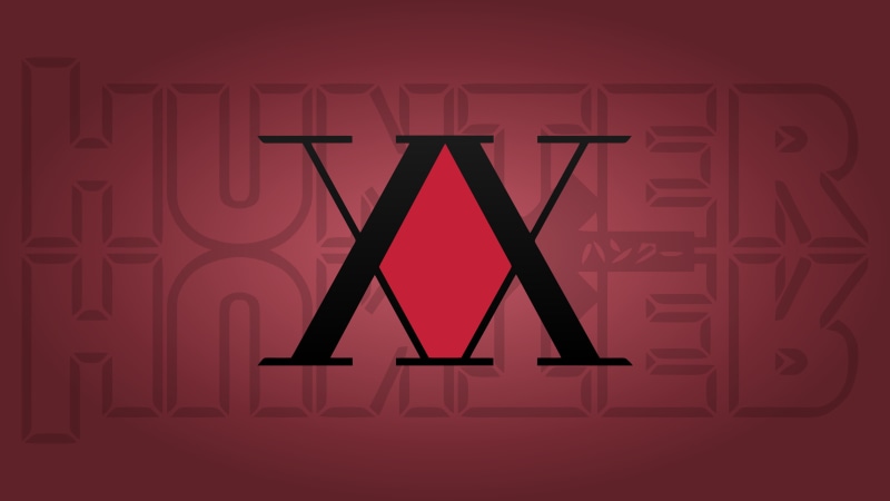anime, red background, 4K, Hunter x Hunter, red