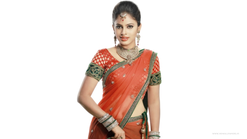 necklace, Nandita, beautiful woman, beauty, studio shot, indoors, women, copy space, portrait, jewelry, Saree, front view, clothing, Swetha, standing, fashion