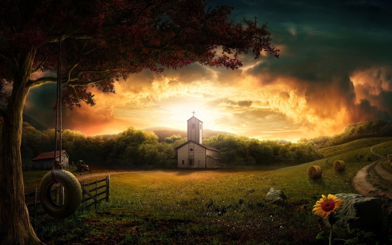 nature, photoshop backgrounds, 3d, 4K, download 3840x2400 3d, Landscape
