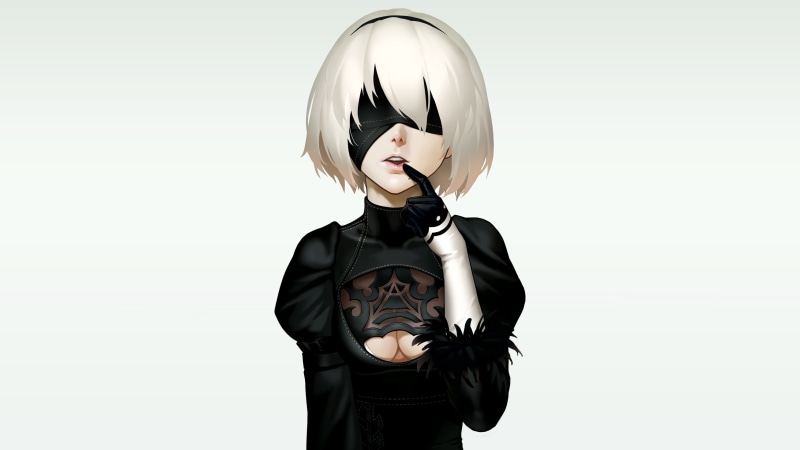 women, creativity, standing, young adult, indoors, clothing, studio shot, copy space, three quarter length, young women, art and craft, Nier: Automata