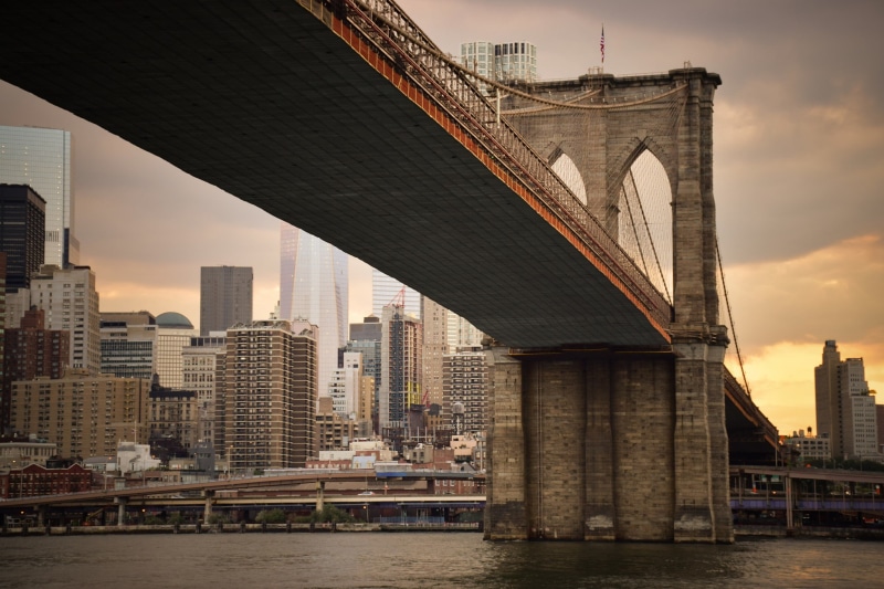 building, New York, new, 1080P, the city, york, Brooklyn Bridge, brooklyn, city, bridge