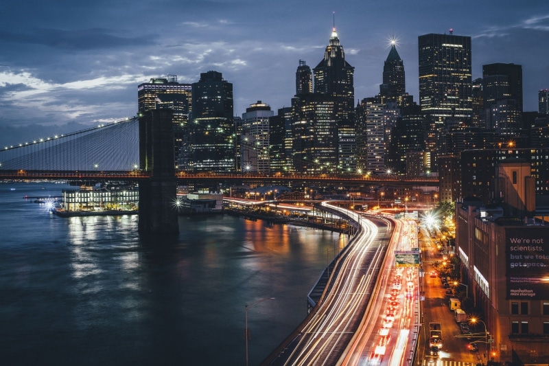 City, bridge, angel, 1080P, night, USA, anime, new, art, x, hd, york, Lights, New York City, 2048x1365 px, px, galaxy