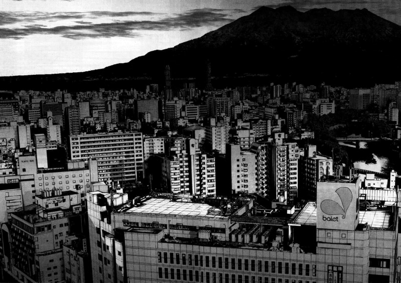 Oyasumi Punpun, 1080P, monochrome, Dark, Cityscape