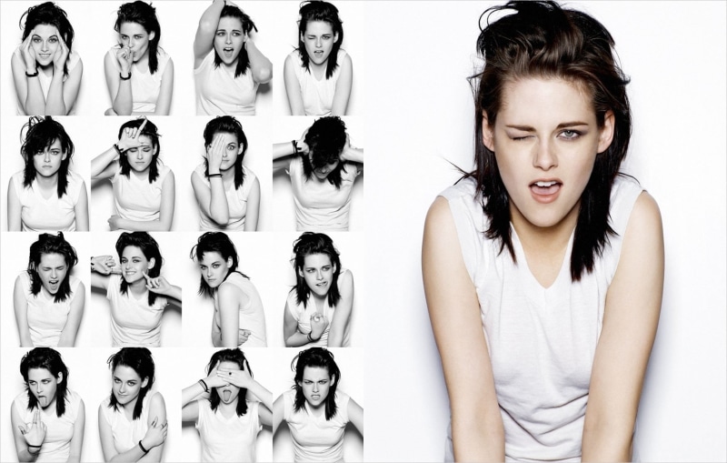 kirsten, white background, casual clothing, adolescence, men, young adult, teenager, portrait, 720P, stewart, actress, front view, child, looking at viewer