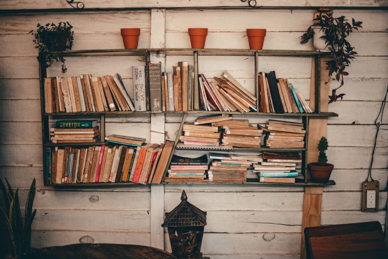 books, literature, collection, indoors, tool, large group of objects, wooden shelves, bookshelves, work tool, furniture, publication, hand tool, choice