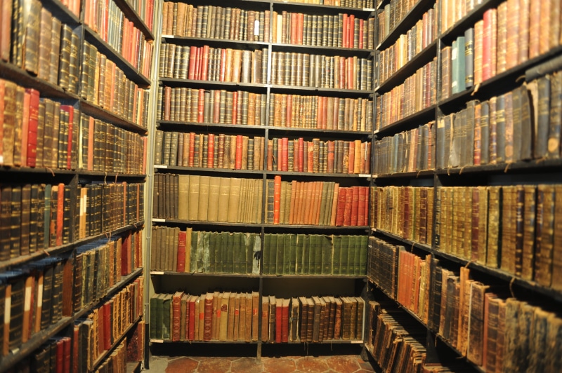 full frame, no people, arrangement, Reading, shelf, literature, wisdom, large group of objects, indoors, antique, Popular Library, in a row, collection