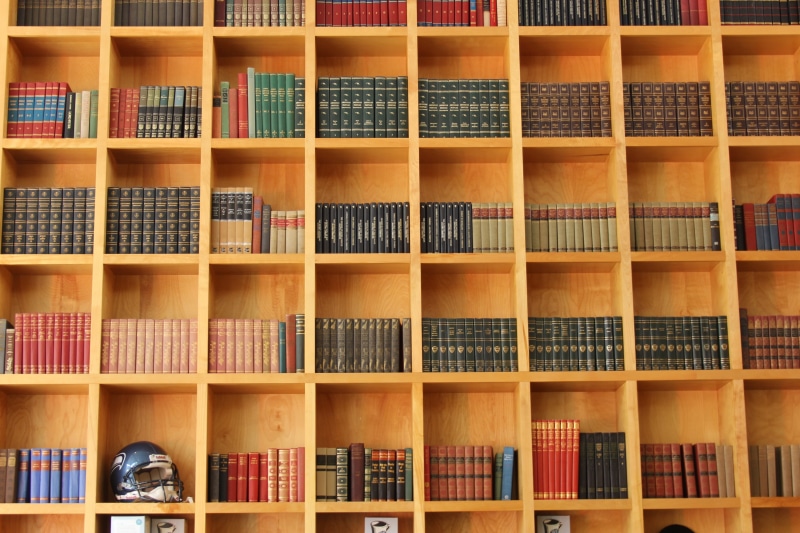 information, wood - material, people, helmet, wooden, in a row, archives, arrangement, studying, books, literature, education, reading, bookcase, abundance