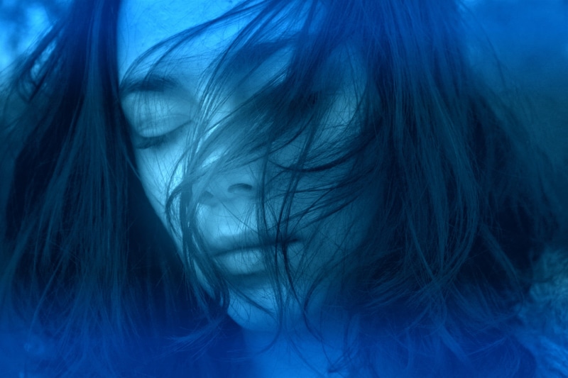 teenager, sink, human body part, illness, human hair, shrink, soul, mental, help, one, caucasian, beauty, indoors, tired, woman, panic, face, depression