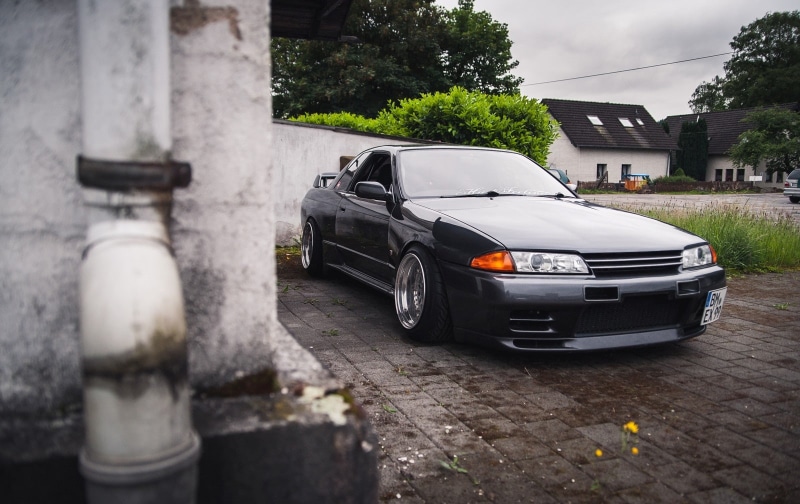 Midnight, JDM, nature, 720P, Nissan GT R R32, Japan, Street Light, street, StanceNation, Nissan Skyline R32, BBS, Speedhunters, Stance, portrait, Nissan