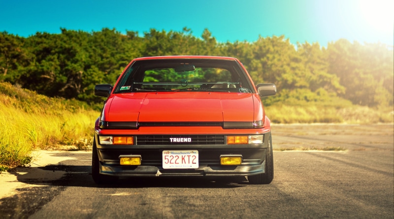sunlight, on the move, rural Scene, road Trip, shiny, non-Urban Scene, focus on foreground, classic, bumper, nature, sports Car, driving, ae86, luxury