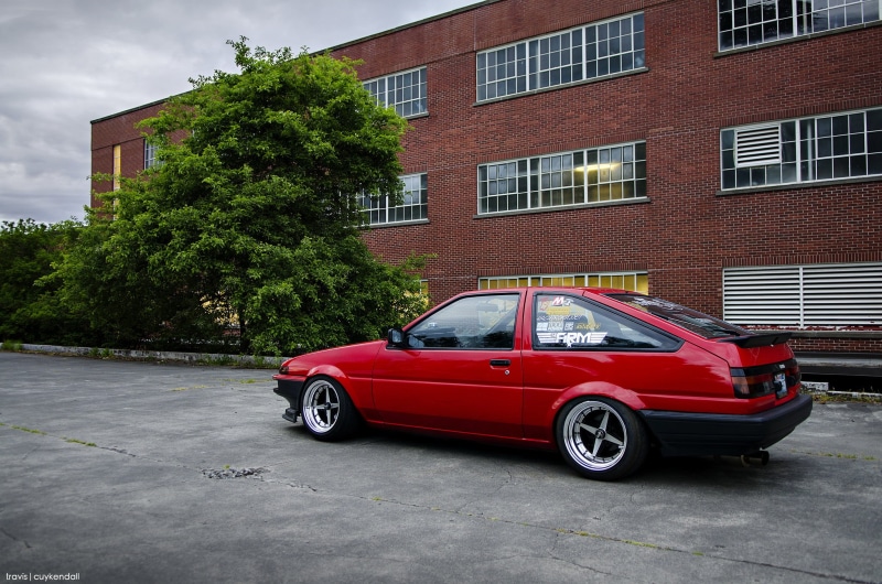 plant, facade, coupe, building Exterior, Corolla, germany, mode of Transport, motor vehicle, Toyota, stance, land Vehicle, chrome, obsolete, car, no People