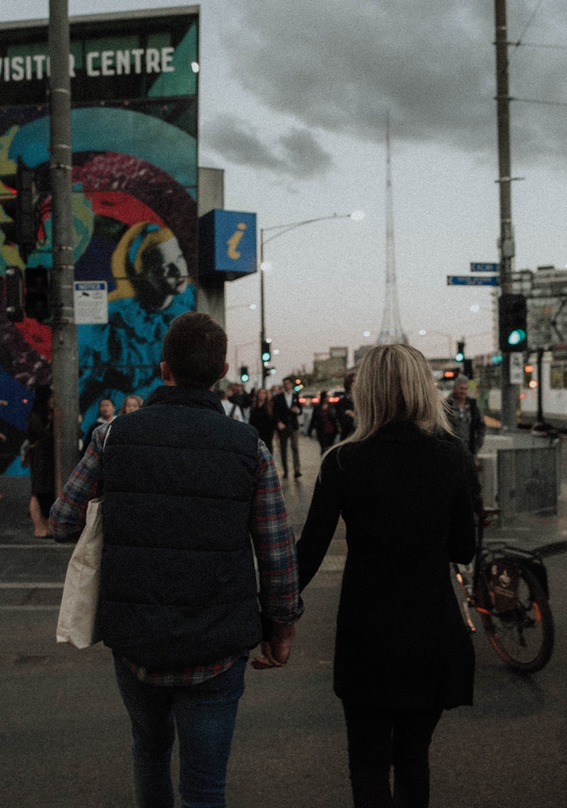 city life, men, standing, walking, tumblr, women, retro, tumblr love, real people, rear view, group of people, 4K, built structure, three quarter length