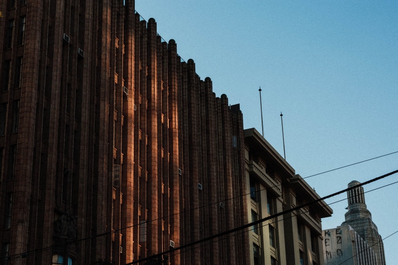 architecture, retro, sky, melbourne, outdoors, built structure, the past, sunset, building, tourism, aesthetics, building exterior, buildings, history