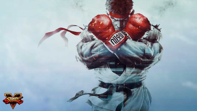 street, art, men, one person, day, Street Fighter V, Street Fighter 5, adult, holding, 1080P, red, digital composite, obscured face, communication, real people