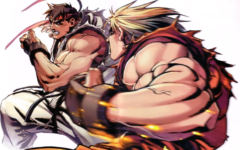 street, ryu, fight, hd, ken, 720P, fighter, video games, capcom
