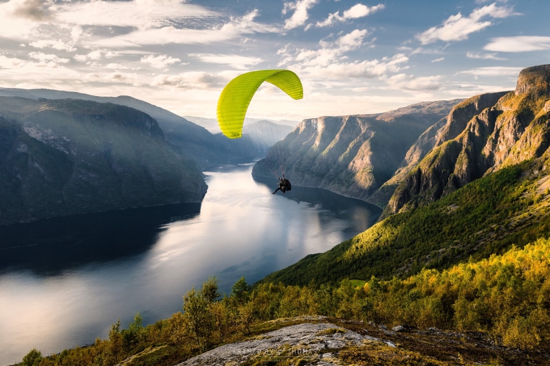 mountain, travel, paragliding, aurland, lifestyle, paraglide, nature, air, extreme Sports, backpacking, speed  sport, clouds, 1080P, outdoor, dom, outdoors