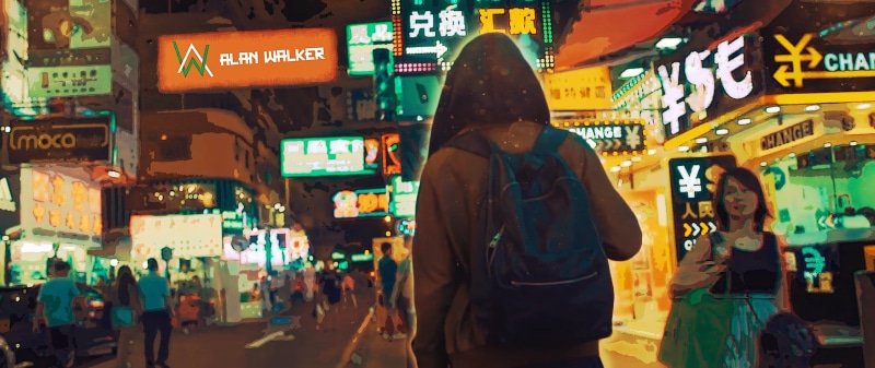 lifestyles, crowds, backpack, women, street, three quarter length, adult, city, incidental people, leisure activity, Alan Walker, architecture, standing