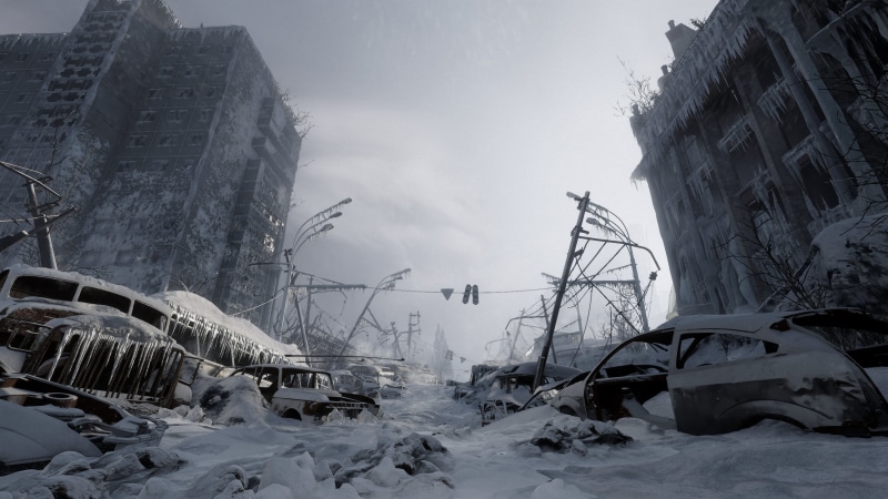 2K, snow, video games, RTX, Metro Exodus, apocalyptic, wreck