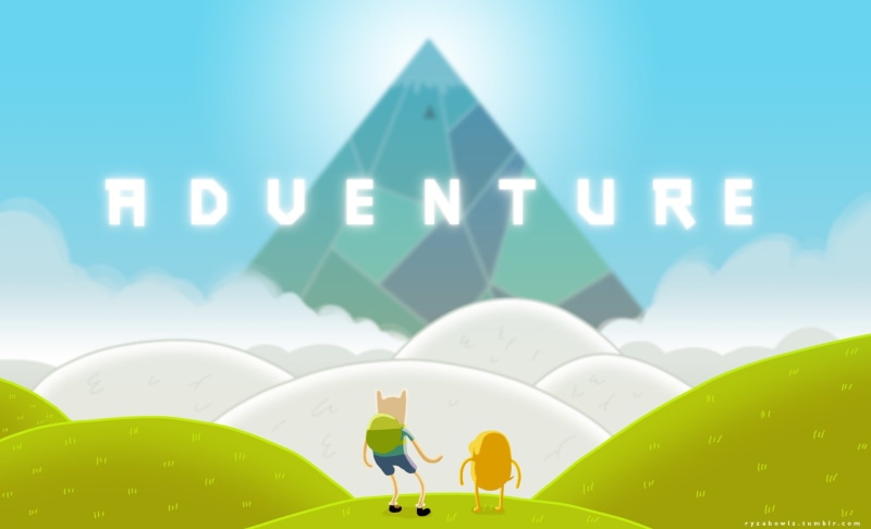 illustration, adventure, built structure, shape, time, balloon, day, text, green color, 1080P, no people, Jake the Dog, water, close-up, focus on foreground