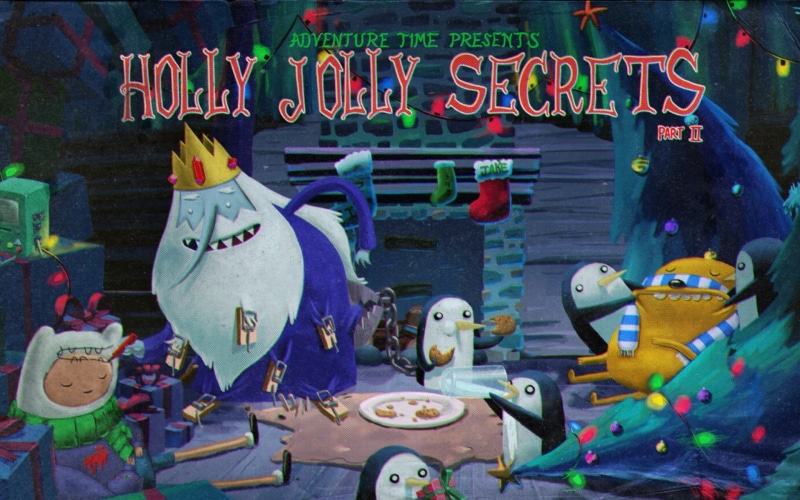 Adventure Time, art and craft, holly, secrets, no people, multi colored, Gunter, day, large group of objects, text, jolly, abundance, Jake the Dog
