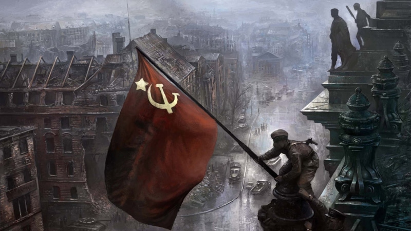 architecture, the past, history, city, artwork, 1080P, craft, spirituality, human representation, USSR, Soviet Union, war, representation, art and craft
