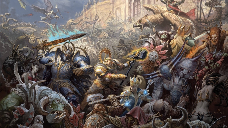crowd, place of worship, chaos, art and craft, architecture, representation, belief, people, aggression, Warhammer, battle, war, spirituality, creativity
