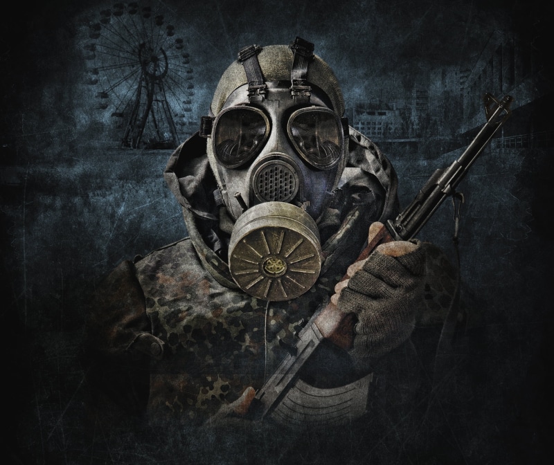 hydrogen Bomb, gas Mask, built structure, unhygienic, creativity, retro styled, Call Of Pripyat, human representation, natural Disaster, warrior, dirty