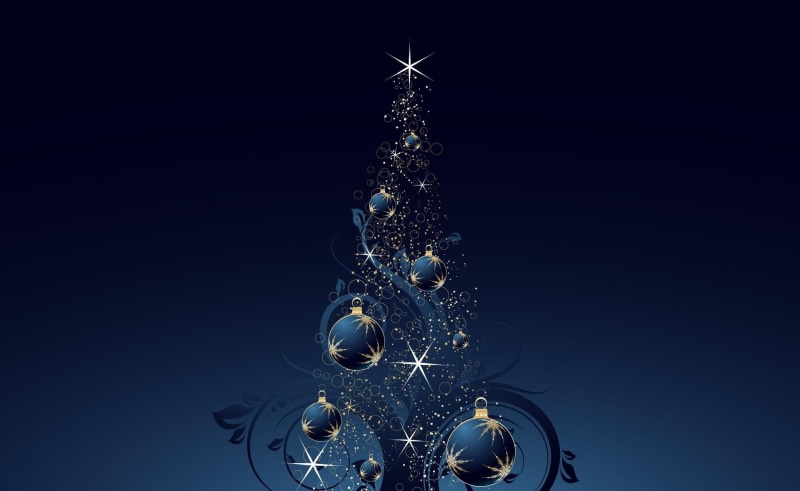 balls, tree, toys, star, christmas tree, 1080P, glow, christmas
