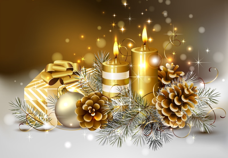 decor, new Year, studio shot, season, gold, thin, cool, winter, event, snow, Happy New Year, branch, beauty, no people, pattern, celebration, box, pretty