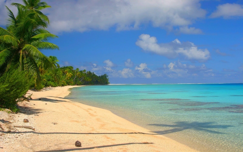 abstract, sea, tropical, tranquility, scenics - nature, palm trees, cloud - sky, outdoors, beach, sky, clouds, day, idyllic, turquoise, turquoise colored