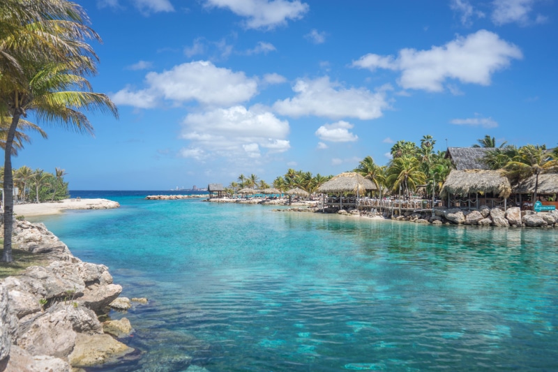 near, vacation, landscape, travel, sand, turquoise colored, skies, tree, netherlands, white, blue, ocean, tranquil scene, sea, paradise, palm, outdoors