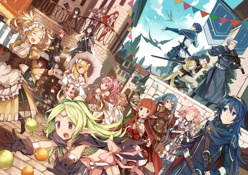 female likeness, human representation, market, variation, sale, Fire Emblem, figurine, abundance, male likeness, 720P, art and craft, creativity