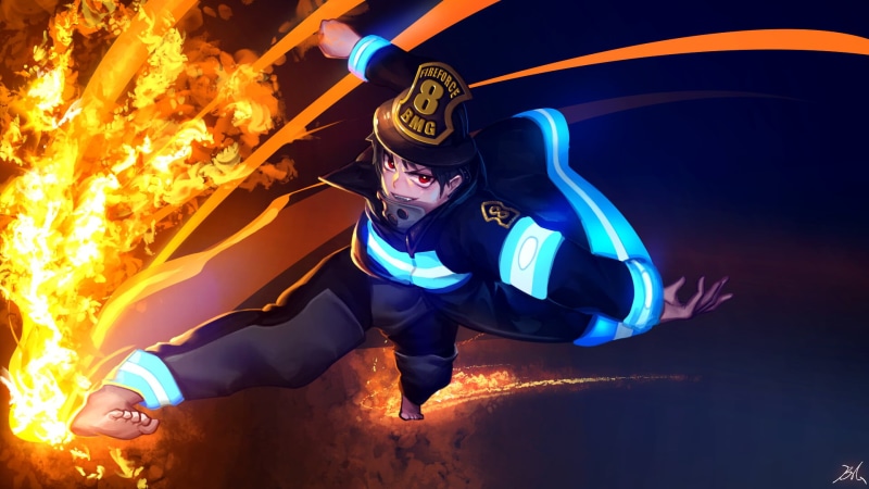 Fire Force, 1080P, Shinra Kusakabe, Anime