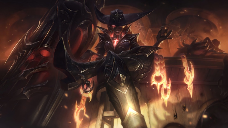 High Noon, fire, Riot Games, senna, Support (League Of Legends), Senna (League of Legends), supporters, League of Legends, 4K