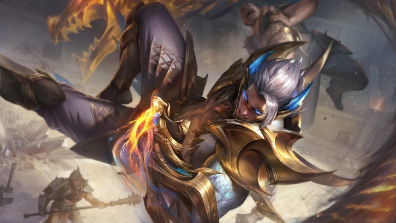 The Prestige, Riot Games, Sett (League of Legends), obsidian, League of Legends, dragon, 4K