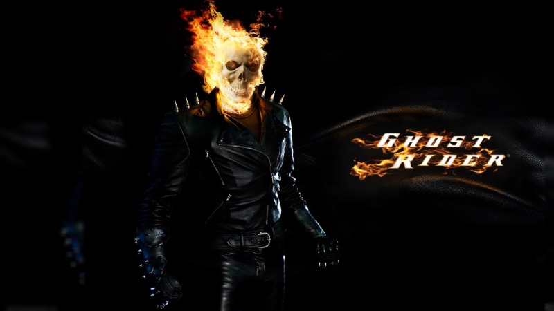 rider, 1080P, ghost rider, ghost, skull, fire