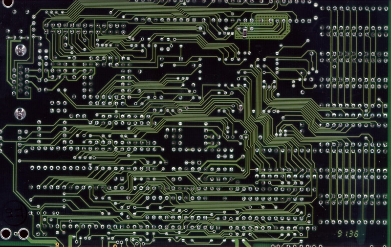 mother board, green, indoors, circuits, computer, industry, computer equipment, 1080P, internet, no people, computer part, close-up, electronics industry